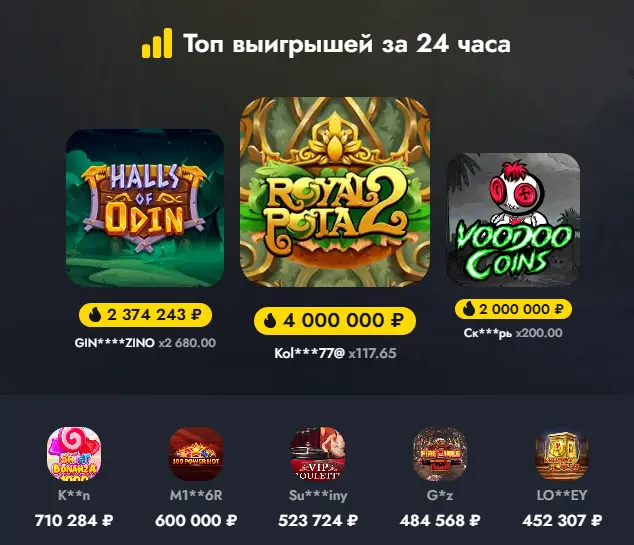 топ выигрышей pokerdom
